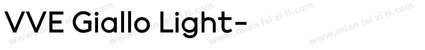 VVE Giallo Light字体转换
